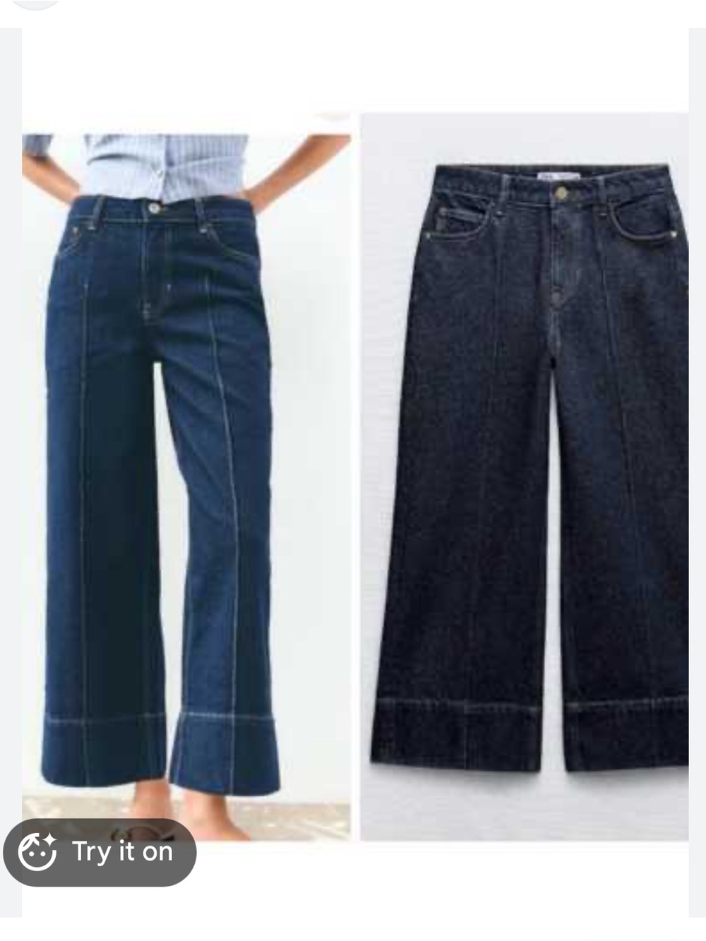 Zara high waisted jeans size 4